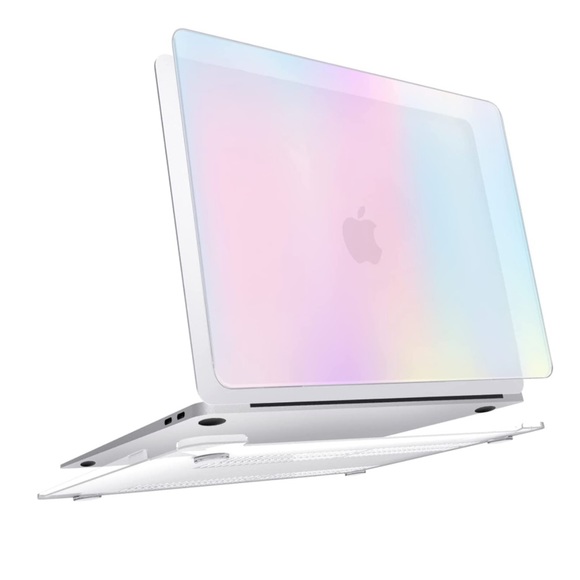 Pastel Rainbow Ombre Gradient 13" MacBook AIR Shell Case Keyboard Cover - Picture 3 of 11